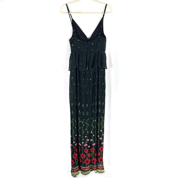 Sabina Musayev Selina Maxi Dress Black‎ Polka Dot Twisted Front Sleeveless Sz M - Picture 10 of 14